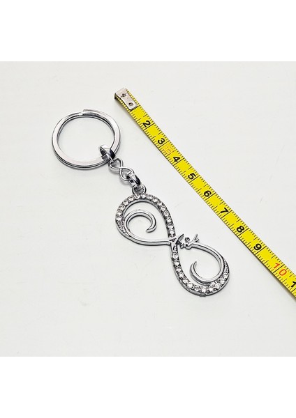 Anahtarlık Çanta Aksessuarı Taşlı Sonsuzluk Simgesi Anahtarlik modelleri