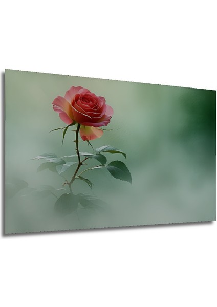 Pastel Tonlarda Gül Bahçesi Dekoratif Ahşap Ev/işyeri/ofis Kare Tablo modelleri