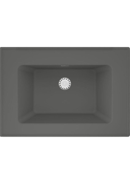 Zenıth 65 Etajerli Gri Granit Banyo Lavabosu 65X45