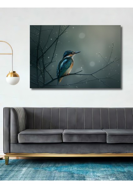 Sulu Boya Görünümlü Muhteşem Yalı Çapkını Dekoratif Ahşap Ev/işyeri/ofis Kare Tablo