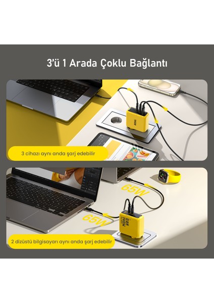 The Future Silky 2,6m 480MBPS 240W Pd 3.1 Mfı Lisanslı Süper Hızlı Şarj/data Kablo, Youth 140W 3 Portlu Şarj Adaptörü Seti modelleri