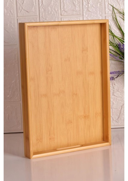 Bambum Marbella - Bambu Desenli Tepsi Orta fiyatları