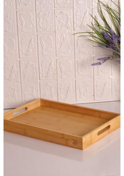 Bambum Marbella - Bambu Desenli Tepsi Orta modelleri