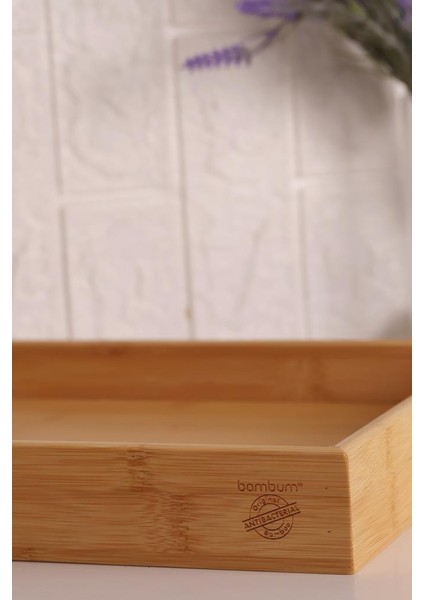 Bambum Marbella - Bambu Desenli Tepsi Orta fırsatları