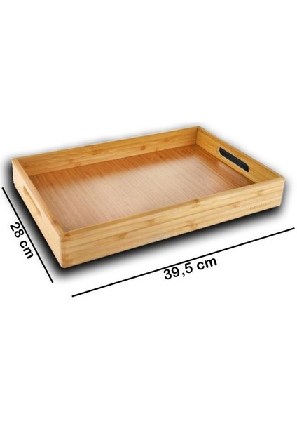 Bambum Marbella - Bambu Desenli Tepsi Orta indirimleri