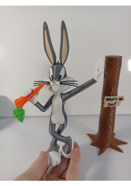 Smilechild Bugs Bunny Sevimli Tavşan Hayvan Figür Oyuncak 20 cm
