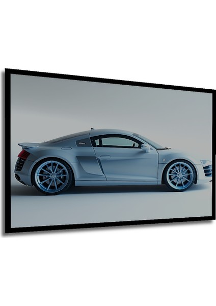 Çerçeve Görünümlü Audi R8 Rüya Arabası Dekoratif Ahşap Ev/işyeri/ofis Kare Tablo modelleri