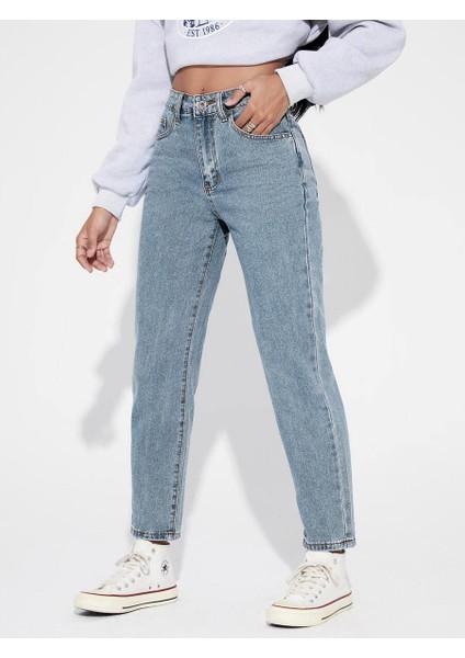 Kadın Boyfriend Denim Jean Pantolon