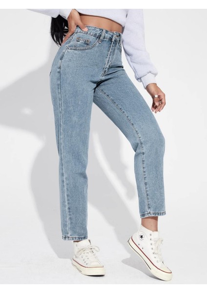 Kadın Boyfriend Denim Jean Pantolon fırsatları