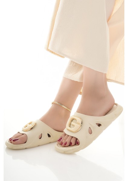 Kadın Terlik Kaydırmaz Su Geçirmez Şık Ev Dışarı Plaj Yazlık Günlük Terlik fiyatları