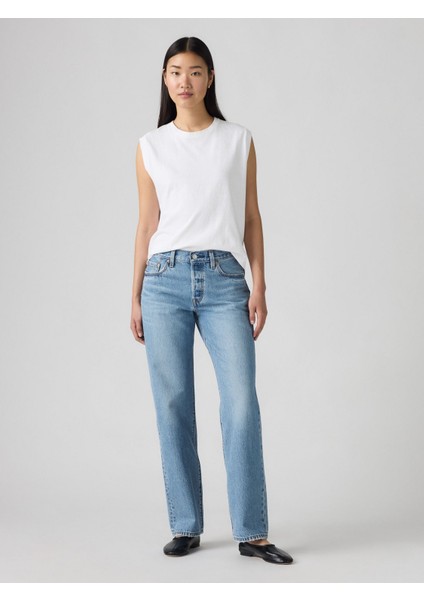 501 90S Tr Kadın Mavi Jean Kot Pantolon 005K9-0000