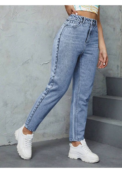 Kadın Boyfriend Denim Jean Pantolon fırsatları