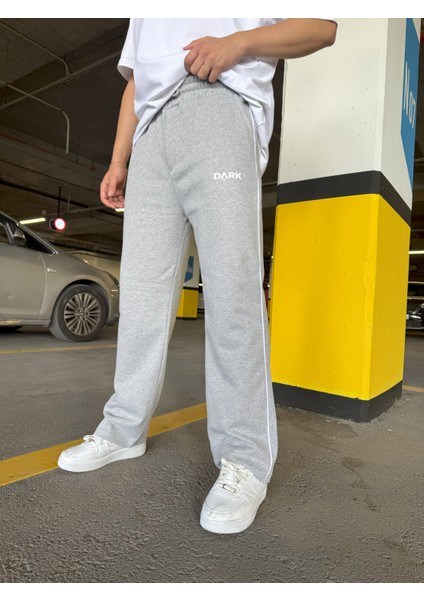 Erkek Şeritli Baskılı Oversize Baggy Eşofman