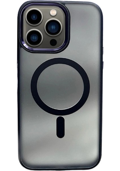 CPT90 iPhone 15 Pro Max Solid Magsafe Kapak - Derin Mor