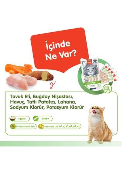 Kidney Health Tavuklu ve Sebzeli Krema Kedi Ödülü 5X14 gr fiyatları