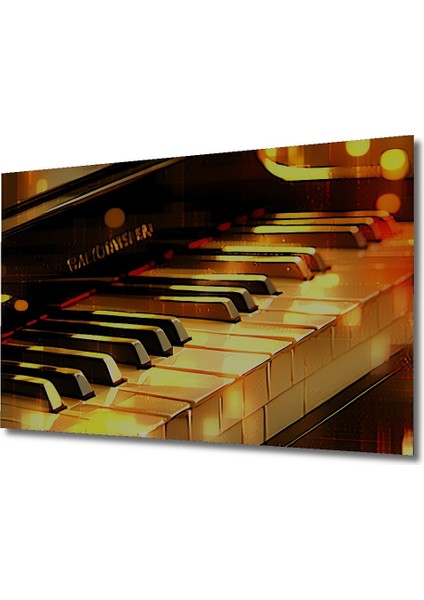 Altın Piyanist Yağlı Boya Görünümlü Dekoratif Ahşap Ev/işyeri/ofis Kare Tablo fiyatları