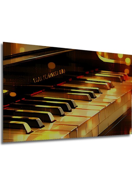 Altın Piyanist Yağlı Boya Görünümlü Dekoratif Ahşap Ev/işyeri/ofis Kare Tablo modelleri