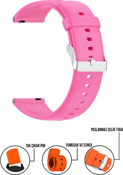 Tcl Movetime MT40-MT40X Saat Uyumlu Silikon Akıllı Çocuk Saati Kordonu MT40A72SLK