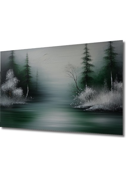 Büyülü Orman Yağlı Boya Görünümlü Dekoratif Ahşap Ev/işyeri/ofis Kare Tablo fiyatları