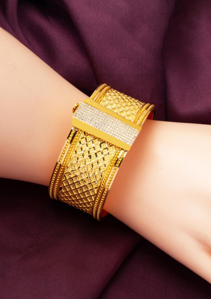 Sepet Hasır Kadın Kelepçe Altın Bilezik modelleri