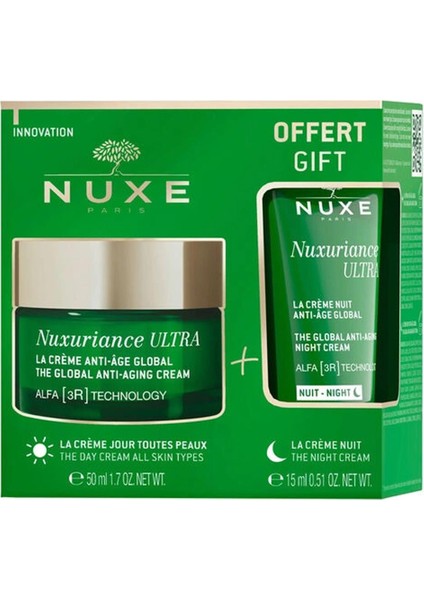 Nuxuriance Ultra Yaşlanma Karşıtı Bakım Kremi 50 ml + Gece Kremi 15 ml Hediyeli