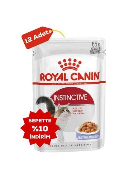 Instinctive Jöleli Kedi Konservesi 12X85GR 12LI