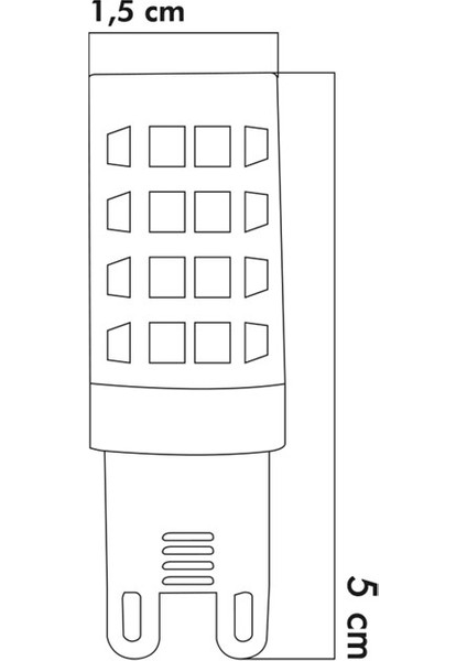 Mısır Şeffaf 5W 6500K G9 LED Ampul ERD-305 fiyatları