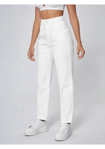 Kadın Boyfriend Denim Jean Pantolon
