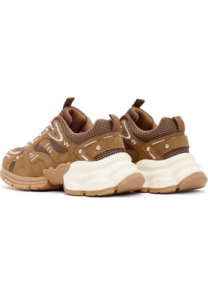 Kadın Camel Bağcıklı Kalın Tabanlı Sneaker 25AFD430414 indirimleri