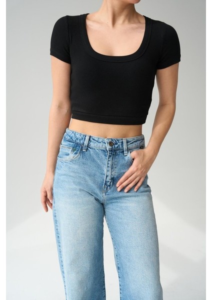 Geniş Yaka Bady - Siyah indirimleri