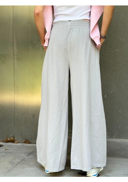 Gabardin Kumaş Bol Paça Pantolon indirimleri