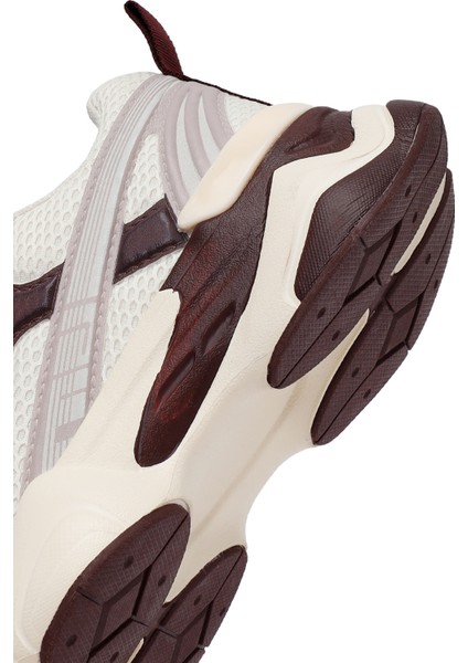 Kadın Bordo Bağcıklı Kalın Tabanlı Sneaker 25AFD431114