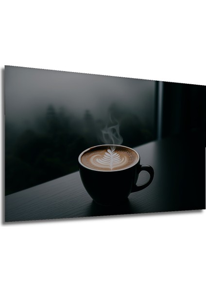 Buharlı Kahve Latte Sanatı Dekoratif Ahşap Ev/işyeri/ofis Kare Tablo modelleri