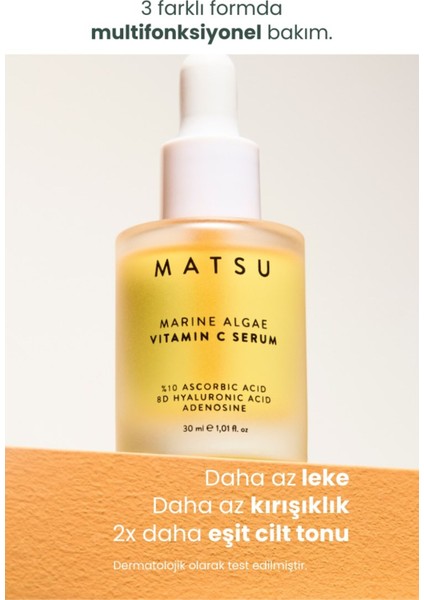 Tamamlayıcı Üçlü Niacinamide, C Vitamini, Hyaluronik Asit Cilt Serum Seti modelleri