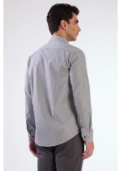 Siyah Kare Desen Erkek Gömlek - Regular Fıt modelleri