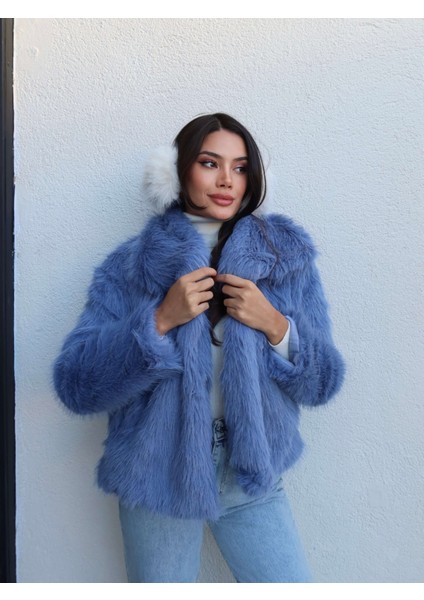 Şal Yaka Çıtçıtlı Suni Kürk fiyatları