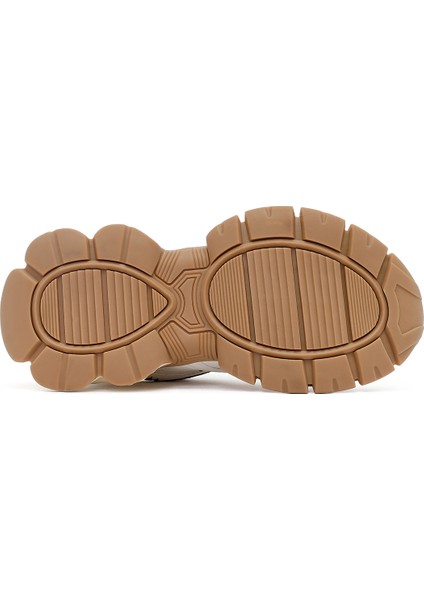 Kadın Beyaz Bağcıklı Kalın Tabanlı Sneaker 25AFD430414 fırsatları