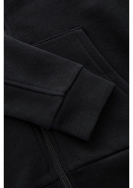 Erkek Çocuk Basic Düz Kapüşonlu Fermuarlı Sweatshirt indirimleri