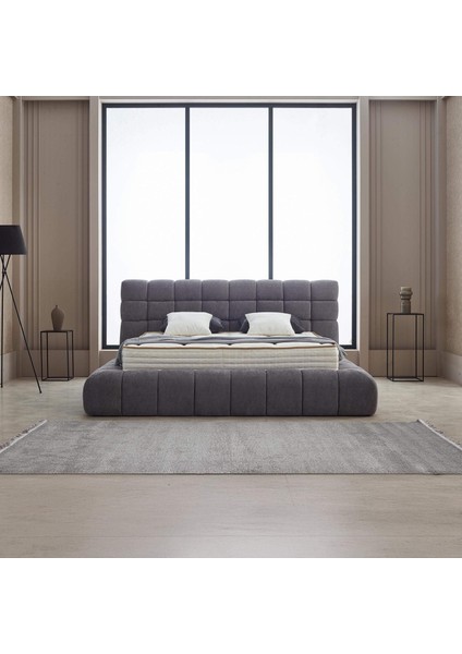 Alegria Çift Kişilik Baza Başlık Seti - Antrasit fiyatları