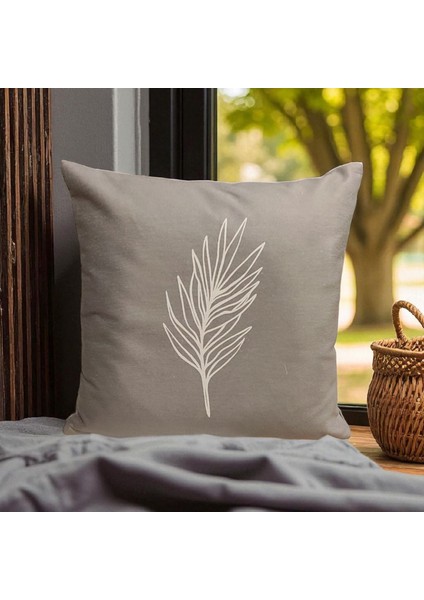 Çift Taraflı Premium Dizayn Kadife Keten Kırlent Kılıfı