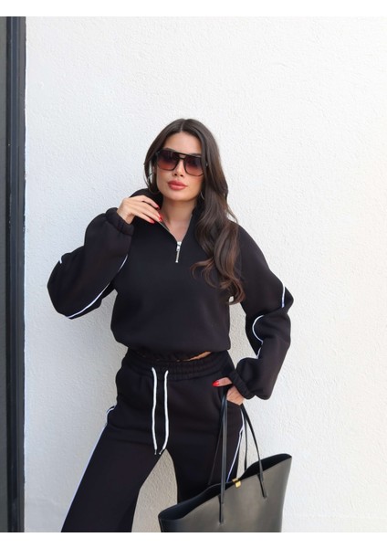 Şardonlu Yarım Fermuar Biyeli Takım modelleri