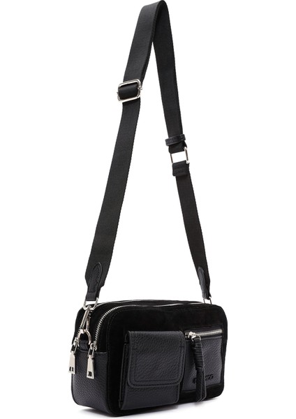 Kadın Siyah Uzun Askılı Çapraz Çanta 25WBD246514