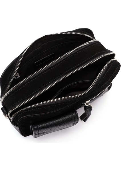 Kadın Siyah Uzun Askılı Çapraz Çanta 25WBD246514