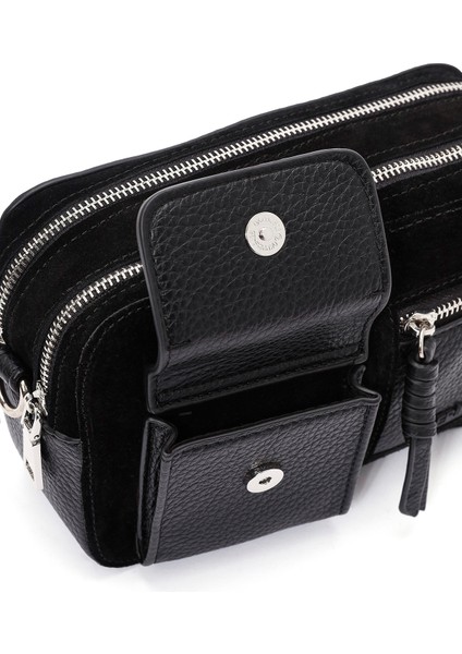 Kadın Siyah Uzun Askılı Çapraz Çanta 25WBD246514