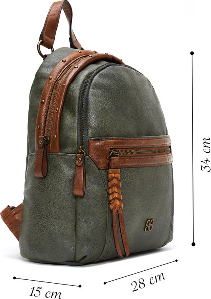 Kadın Haki Casual Sırt Çantası 25WBD2493FT fiyatları