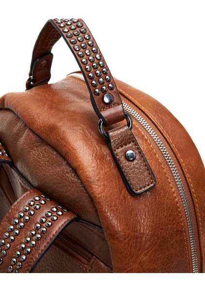 Kadın Taba Metal Detaylı Sırt Çantası 25WBD249818