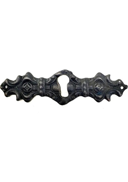 Antika Tarz Dekoratif Pirinç Anahtar Ağızlığı - 28X104MM, Oksit