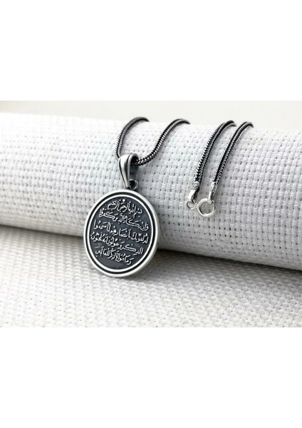 Nazar Duası 925 Ayar Gümüş Erkek Kolye