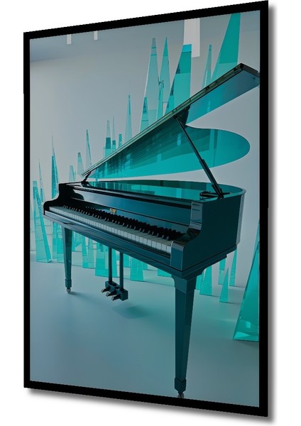Çerçeve Görünümlü Kristal Düşler Piyano Modern Sanat Ev/işyeri/ofis Dekoratif Ahşap Kare Tablo fiyatları