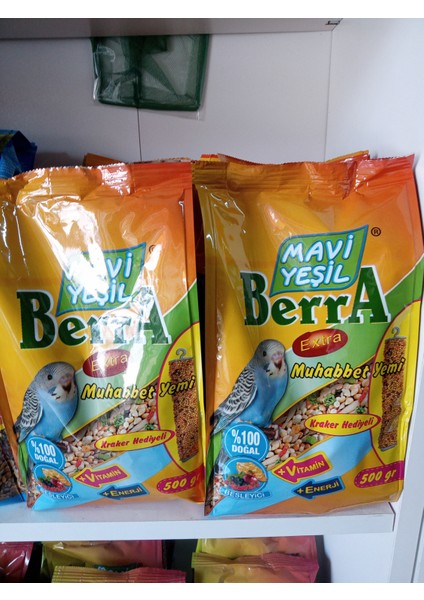 Muhabbet Kuşu Yemi Kraker Hediyeli 500 Gram 2 ADET+150 GRAM EUROGOLD KONUŞTURUCU YEM KATKISI